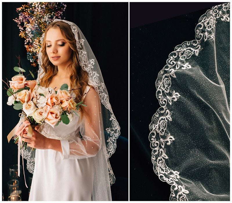 Missing image for Wedding veil Primrose size 59 in stock