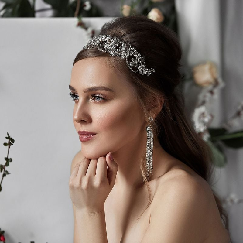 Missing image for Floral Bridal Tiara T010